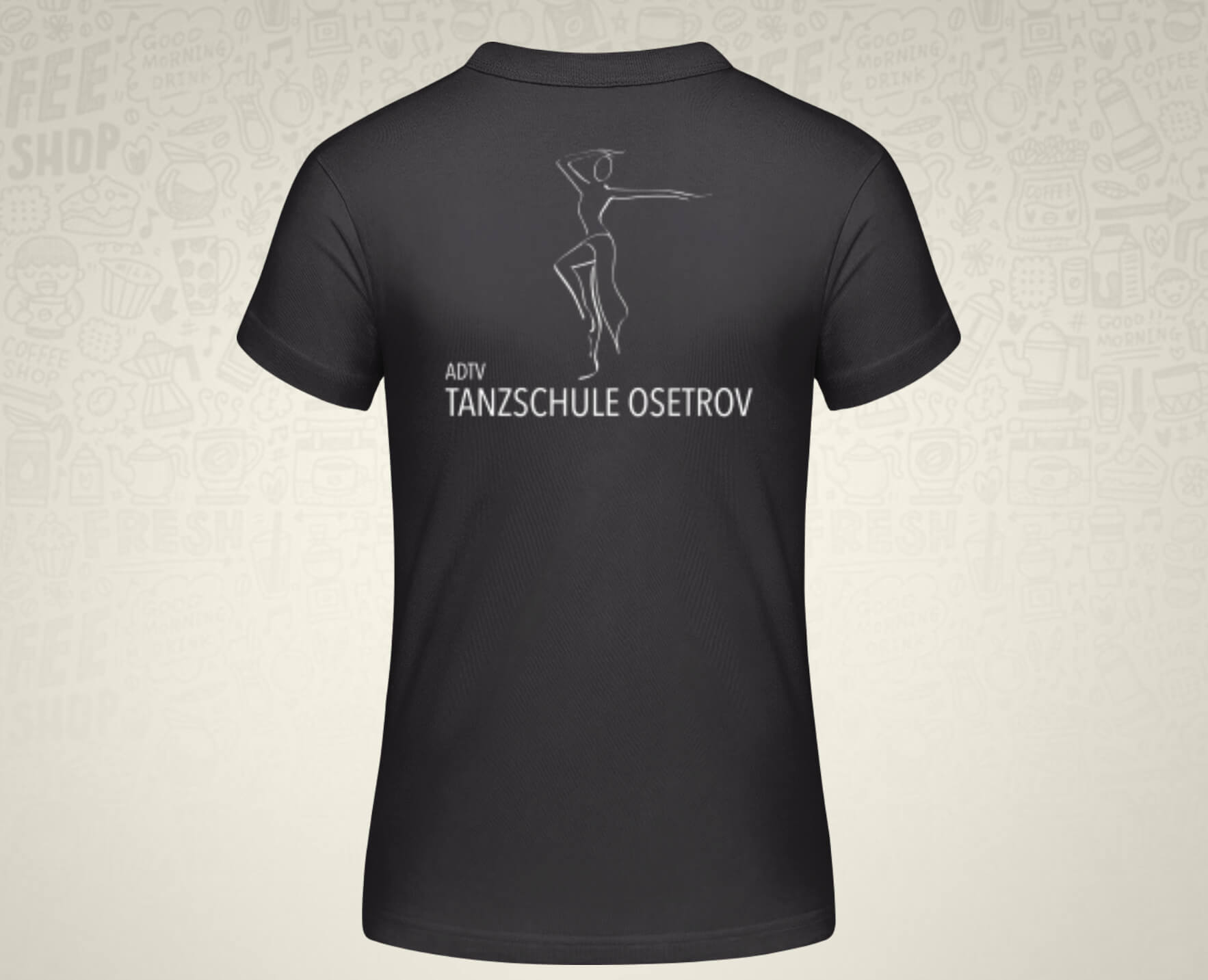#TanzenMachtGlücklich T-Shirt für Frauen in schwarz